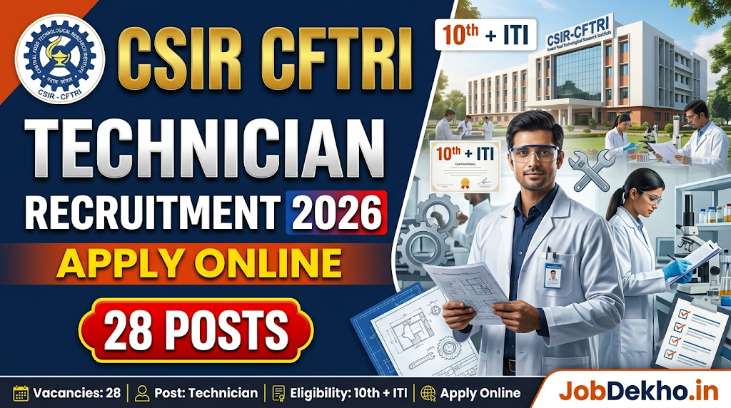CSIR CFTRI Technician Recruitment 2026