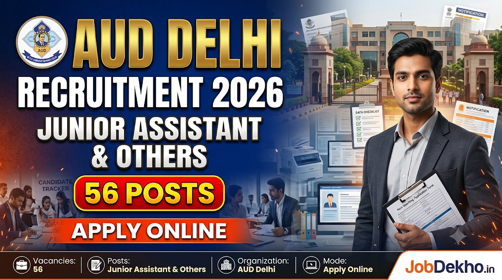 AUD Delhi Non Teaching Recruitment 2026