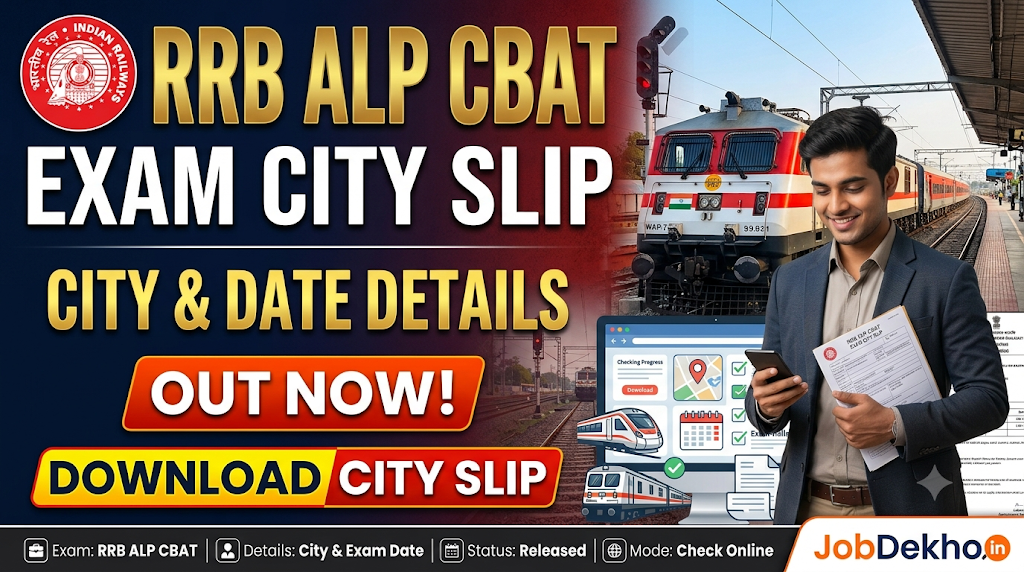 RRB ALP CBAT Exam City Details 2026