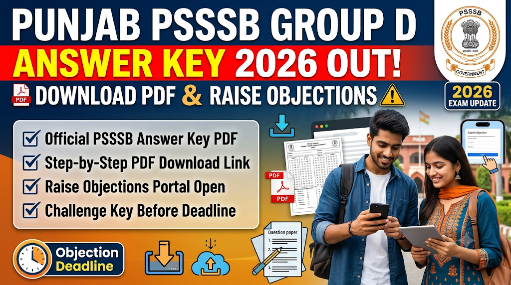 Punjab PSSSB Group D Answer Key 2026 Out: Download PDF and Raise Objections