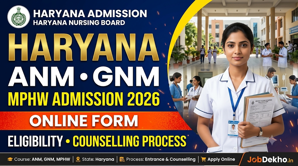 Haryana ANM GNM MPHW Admission 2026
