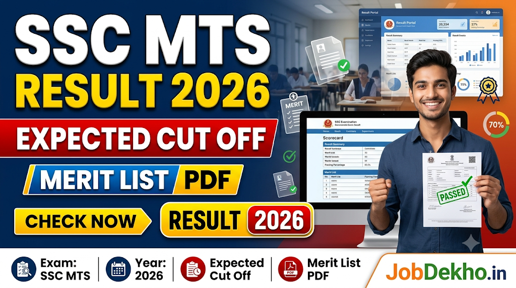 SSC MTS Result 2026: Check Expected Cut Off Marks and Merit List PDF